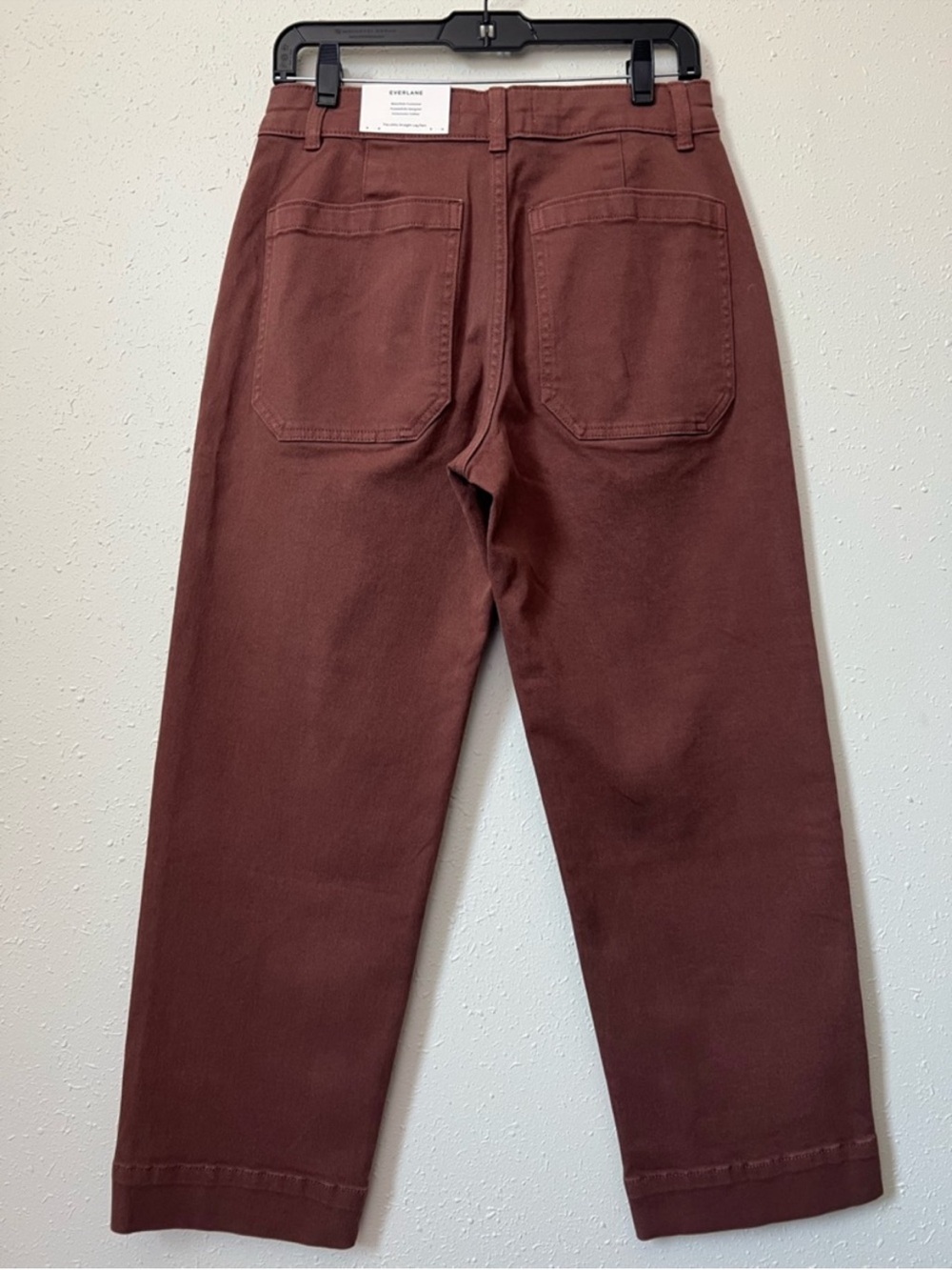 New Everlane THE UTILITY STRAIGHT-LEG PANT in Rosewood Size 6L - Picture 4 of 14